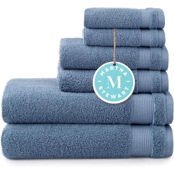100% Cotton Bath Towels Set Of 6 Piece2 Bath Towels 2 Hand Towels2 Washcloths